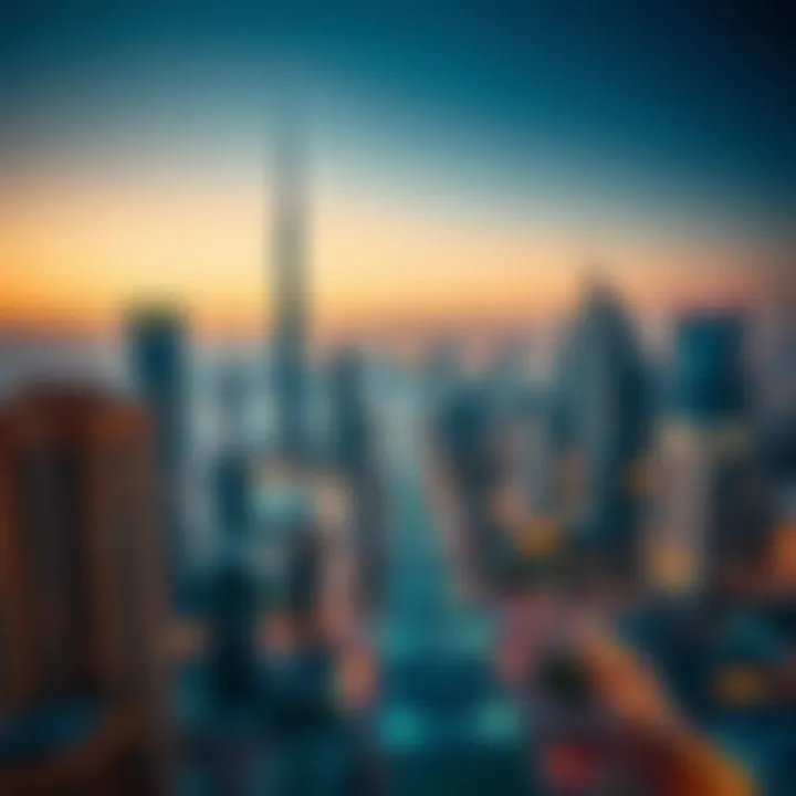 Dubai real estate skyline showcasing potential investment locations