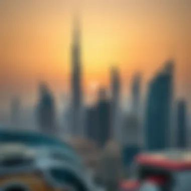 Dubai's Iconic Real Estate Landscape Dubai skyline with real estate