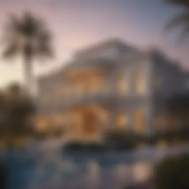 Luxury Properties in Dubailand An illustration of luxury properties available in Dubailand.