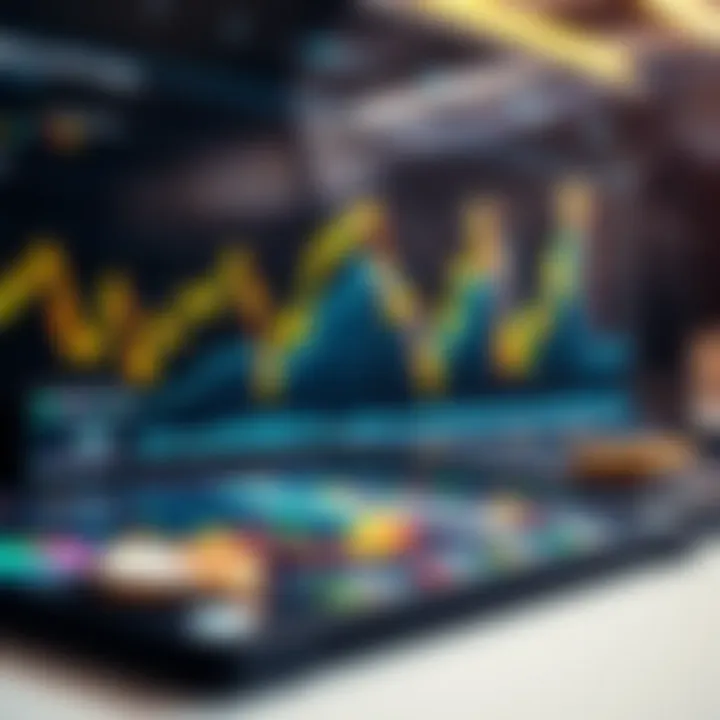 Economic indicators represented through charts and graphs