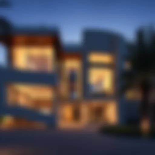 Stunning exterior view of Eden Hills Dubai showcasing modern architecture