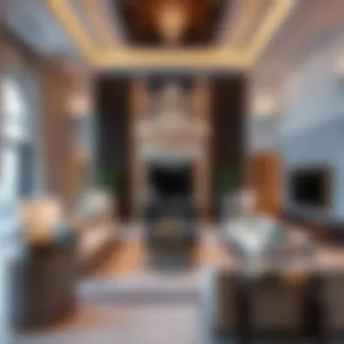 Elegant Living Space in Eden Hills Luxurious living room interior in Eden Hills Dubai demonstrating high-end design