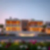Stunning exterior view of Elan Tilal Al Ghaf showcasing contemporary architecture
