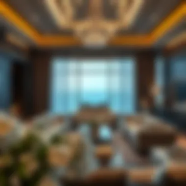 Elegant Living Spaces in Elan Tilal Al Ghaf Luxurious living room interior within Elan Tilal Al Ghaf residences