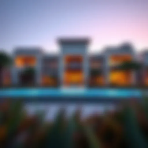 Architectural Marvel of Arabian Ranches III Stunning exterior view of Emaar Arabian Ranches III showcasing modern architectural design