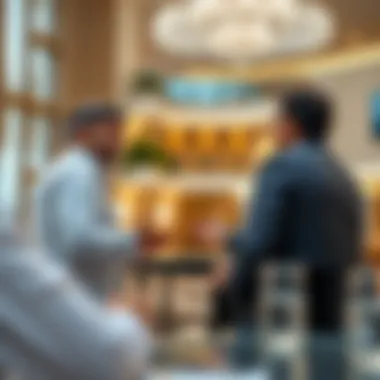 Investors discussing financial strategies for real estate