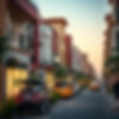 Vibrant Neighborhoods of Dubai Vibrant neighborhood scenes in Dubai