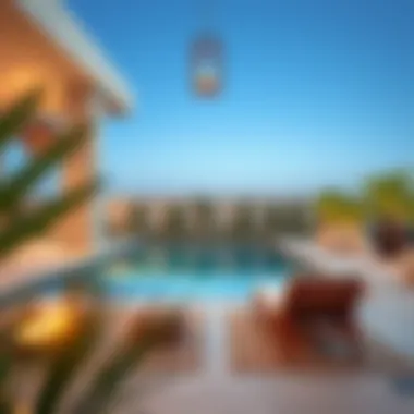 Sophisticated outdoor space with a private pool