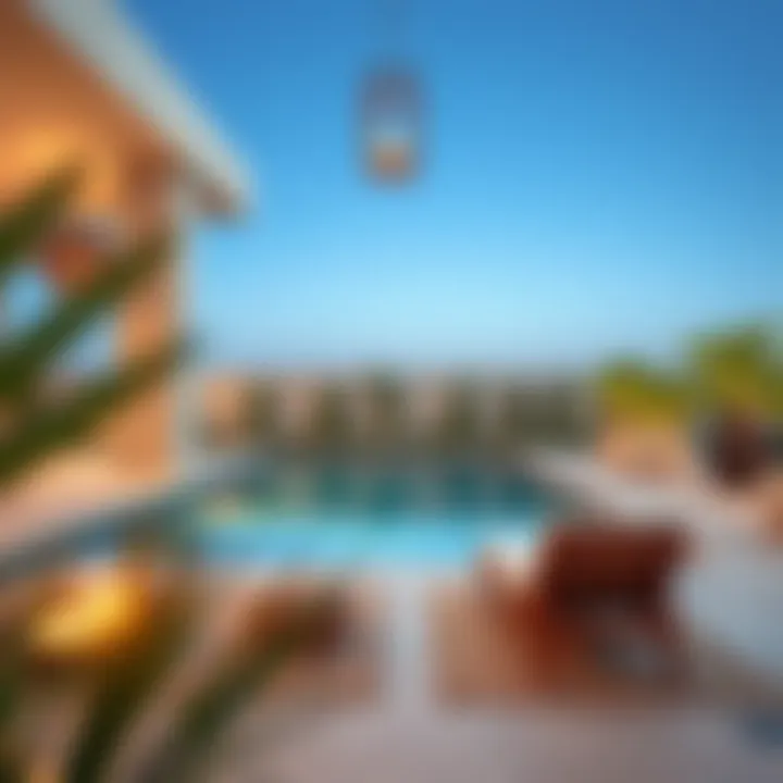 Sophisticated outdoor space with a private pool