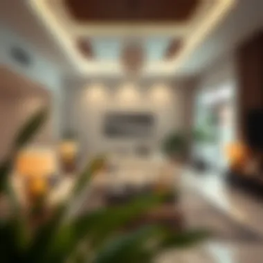 Inviting Living Space in a Dubai Villa Cozy villa living room with modern decor