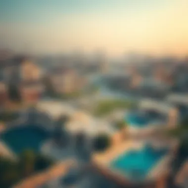 Key Neighborhoods for Affordable Villas in Dubai Aerial view of key neighborhoods in Dubai known for affordable villas