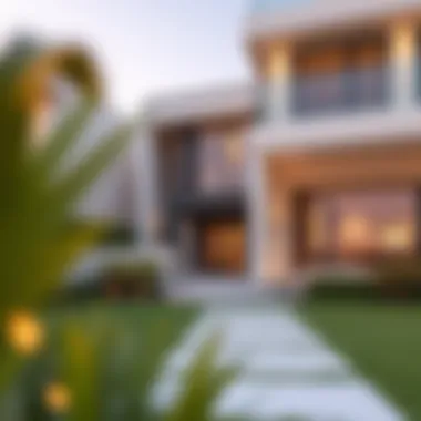 Modern Architectural Design of Affordable Villas in Dubai Stunning villa exterior in Dubai showcasing modern architecture