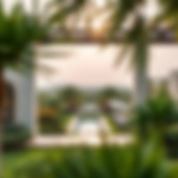 Beautiful landscaped gardens surrounding Akoya Villas