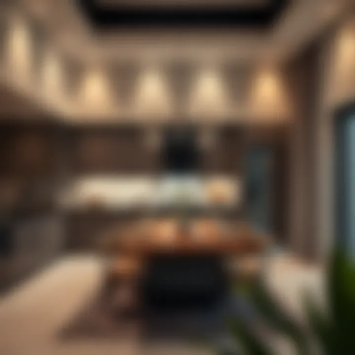 Contemporary Kitchen in Al Barsha Villa Modern kitchen design in a villa