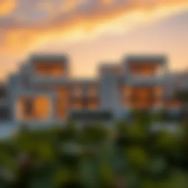 Modern Architecture of Al Gurm Villas Luxurious villa in Al Gurm showcasing modern architecture