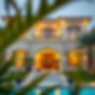 Exterior View of Al Khail Heights Villa Stunning exterior view of Al Khail Heights Villa