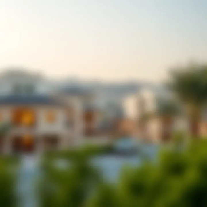 A serene neighborhood view of Al Khail Heights