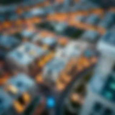 Aerial View of Al Yasmeen Aerial view of Al Yasmeen neighborhood in Dubai showcasing modern architecture