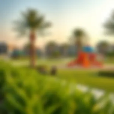 Vibrant community park in Arabella with lush greenery and playgrounds