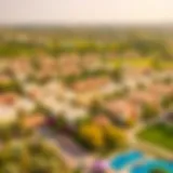 Aerial view of Arabian Ranches 2 showcasing lush greenery and residential areas