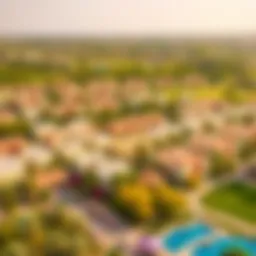 Aerial view of Arabian Ranches 2 showcasing lush greenery and residential areas