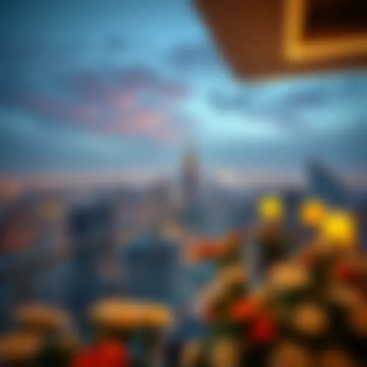 Stunning Views from Arista Properties Breathtaking city skyline view from an Arista Property balcony