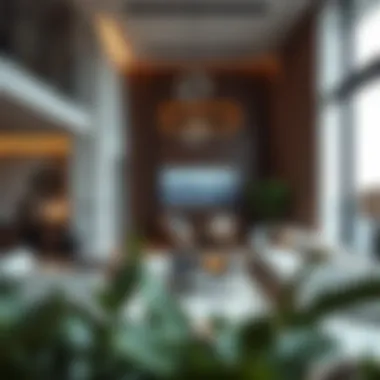 Sophisticated Interiors of Luxury Residences Stylish interior design showcasing a high-end apartment