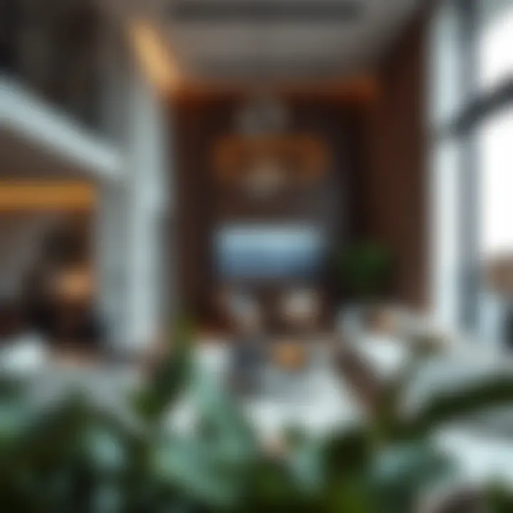 Sophisticated Interiors of Luxury Residences Stylish interior design showcasing a high-end apartment