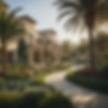 Lush Landscaping and Outdoor Serenity Serene outdoor space with lush landscaping at Club Villas