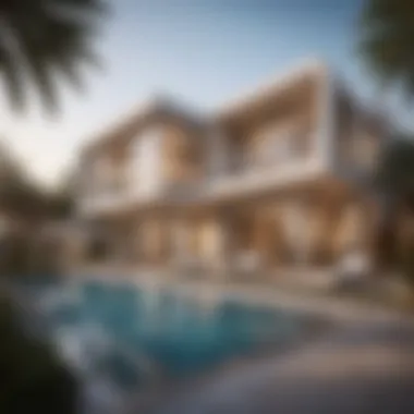 Modern Architectural Splendor of Club Villas Breathtaking view of Club Villas showcasing modern architecture