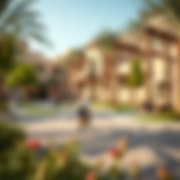 An inviting outdoor recreation area in Janusia with families enjoying leisure activities