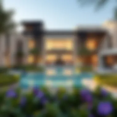 Architectural Design in Damac Hills Lagoon Modern architectural design of residential units in Damac Hills Lagoon