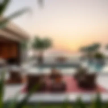 Relaxing Outdoor Space Design Outdoor space planning emphasizing relaxation and views