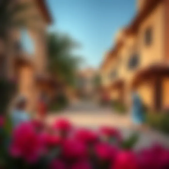 Community Life at Damac Lagoons Vibrant community environment surrounding Damac Lagoons Townhouse