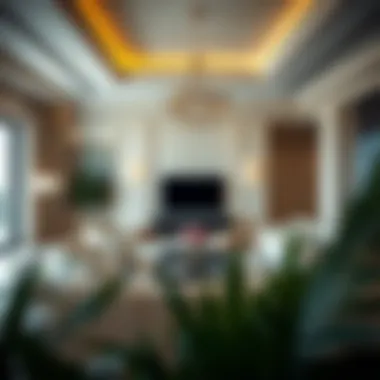 Elegant Living Room in Damac Villa Elegant living room inside a Damac villa highlighting contemporary design