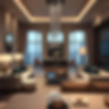 Elegant living space in a Damac villa with stylish furnishings