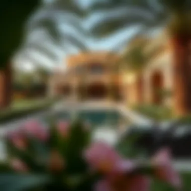 Beautifully landscaped garden of a Damac villa