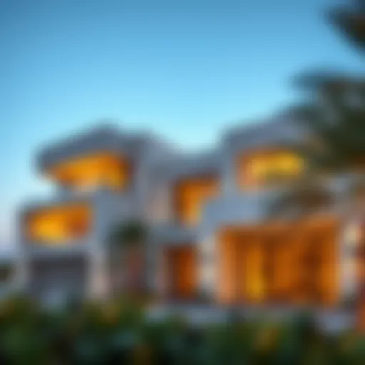 Modern Architecture of Damac Villas Luxurious Damac villa exterior showcasing modern architecture