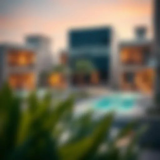 Stunning view of Dubai Canal Villas showcasing modern architecture