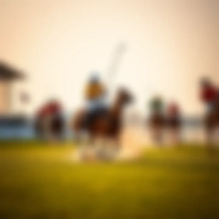 Elegant polo match in action