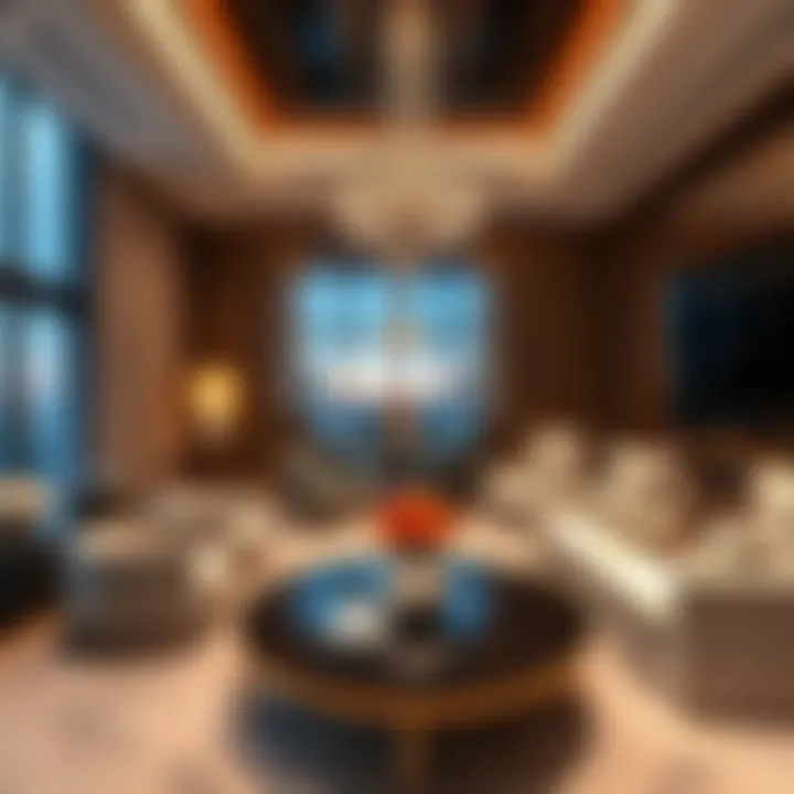 Luxurious interior design featuring sophisticated decor elements