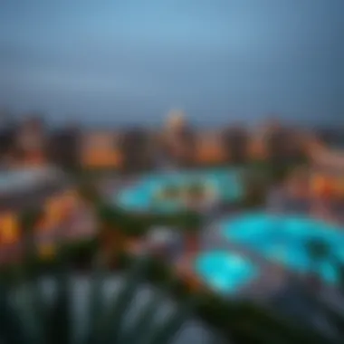 Panoramic View of Meydan Community Panoramic view of the Meydan community with upscale amenities