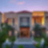 Luxurious exterior view of Emaar Fairway Villas showcasing contemporary design