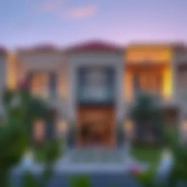 Luxurious exterior view of Emaar Fairway Villas showcasing contemporary design