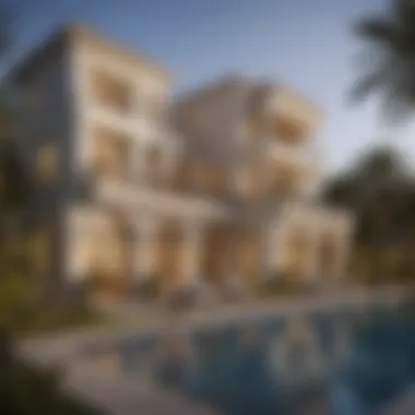 Stunning architectural design of Emaar villas