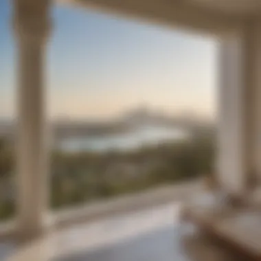 Panoramic Views from Emaar Villas Breathtaking views from an Emaar villa balcony