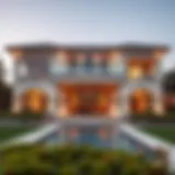 Luxurious villa exterior at Emirates Golf Club