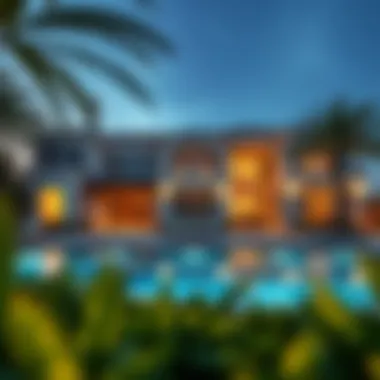 Stunning Architecture of Emirates Hills Villas Luxurious villa exterior in Emirates Hills