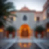 Traditional Emirati architecture showcasing intricate geometric patterns.
