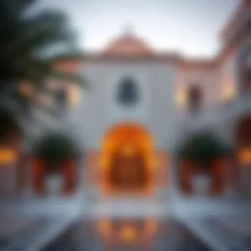 Traditional Emirati architecture showcasing intricate geometric patterns.